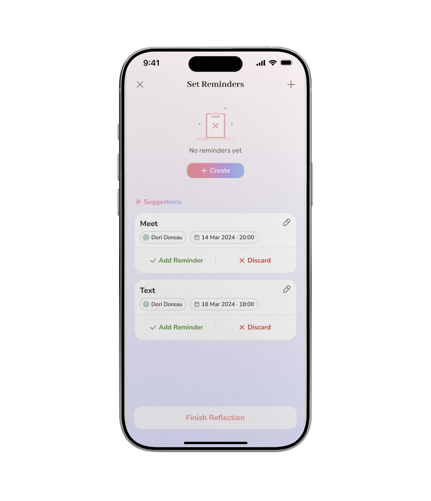 Smart Reminders Feature